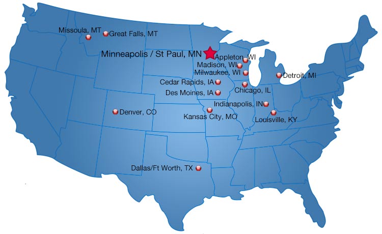 Our Specialty Practices and Industry Expertise have created extensive networks across the country